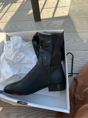ALDO Solonna Black Knee-High Boots Size 6